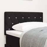 vidaXL Naslon za glavu s kristalnim gumbima tufted crni 80 cm baršun Cijene