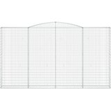  Lučne gabionske košare 2 kom 400x30x220/240cm pocinčano željezo | shoptok.hr
