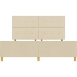  Krevetna konstrukcija s uzglavljem Krema 180 x 200 cm tkanina | Eponuda.com