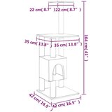  Penjalica za mačke sa stupovima za grebanje svjetlosiva 104 cm | shoptok.hr