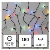  LED božična veriga – tradicionalna, 26,85 m, zunanja in notranja, večbarvna | Shoptok.si