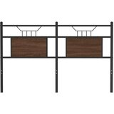  Uzglavlje smeđa boja hrasta 150 cm konstruirano drvo i čelik | shoptok.hr