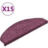  Prostirke za stepenice 15 kom 65x21x4 cm tamnoljubičaste poluokrugle velike | shoptok.hr