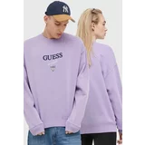 GUESS Originals Pulover Go Baker vijolična barva