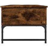  Stolić za kavu dimljena boja hrasta 100x50x40 cm drvo i metal | shoptok.hr