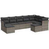  9-dijelni set vrtnih sofa od poliratana s jastucima sivi | shoptok.hr