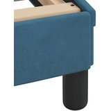 vidaXL Krevet s madracem plavi 120 x 200 cm baršunasti | shoptok.hr