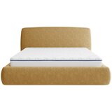 MID.YOU OBLAZINJENA POSTELJA 140 cm x 200 cm , les, tekstil, leseni material rumena | Shoptok.si