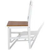  Jedilni stoli 6 kosov bela borovina, (20701458) | Shoptok.si