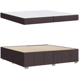  Krevetna konstrukcija Tamno smeđa 200 x 200 cm tkanina | shoptok.hr