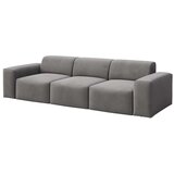 Rodier Siva sedežna garnitura iz rebrastega žameta 285 cm Villet – | Shoptok.si