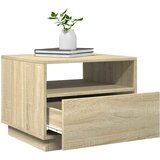  Stolić za kavu s LED svjetlima boja hrasta sonome 50x49x40 cm | shoptok.hr