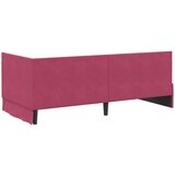  Kutni okvir kreveta boja crnog vina 90 x 200 cm Baršun | shoptok.hr