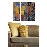 Wallity MDF132235475 multicolor decorative mdf painting (3 pieces) Cene