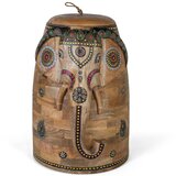 GINER Y COLOMER Ročno poslikana figura slona iz mangovega lesa, (22147708) | Shoptok.si