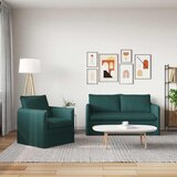  Set sofe 2 pcs Tamnozelena 156 x 82 x 85 cm Tkanina | shoptok.hr