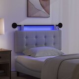  Viseće uzglavlje kreveta S LED svjetlom Svjetlosiva Tkanina | shoptok.hr