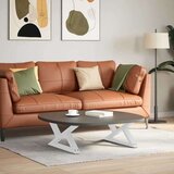  Noge kavne mize 2 kosa Bela 70x(30-31,3) cm Jeklo | Shoptok.si