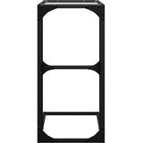  Bočni stolić s prozirnim staklom 40 x 30 x 61,5 cm čelični | Eponuda.com