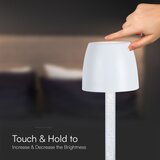  LED prigušiva punjiva stona lampa LED/3W/5V 3000K crna | Eponuda.com