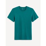 Celio Cotton T-Shirt Tebase - Men Cene