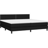  s oprugama i madracem crni 200x200 cm od tkanine | shoptok.hr