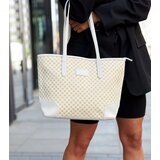 Gemre White patterned shoulder bag Kesiran | Shoptok.si