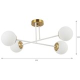 Brilagi plafonski luster maliva 4xE14/15W/230V zlatna/bela | Eponuda.com