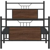 vidaXL Okvir kreveta bez madraca smeđa boja hrasta 90x190 cm drveni | shoptok.hr