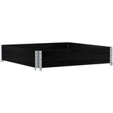  Okviri za palete crni 100x100 cm od masivne borovine | shoptok.hr