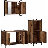 Set ormarića za kupaonicu 3 kom. Staro drvo 40 x 36 x 99,5 cm | shoptok.hr