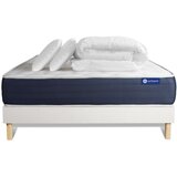ACTISOM Kompletni paket za posteljo - Vzmetnica 200x200 cm + Vzmetnica z letvami (komplet) + 2 vzglavnika + Prevleka - Actimemo Sleep, (21614263) | Shoptok.si