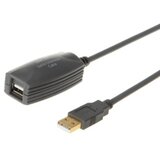 E-green kabl sa pojačivačem USB A USB A M F 5m crni | Eponuda.com