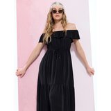 Sinsay Midi haljina s volanom od viskoze | shoptok.hr