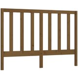 Maison Chic posteljno vzglavje - vzglavna omarica - nočna omarica medeno rjavo 146x4x100 cm trdna borovina, (21707145) Cene
