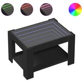  Stolić za kavu LED crni 73x53x45 cm od konstruiranog drva | shoptok.hr