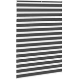 Zebra zavjesa Crna 155x230 cm Širina tkanine 150,9 cm Poliester | Shoptok.si