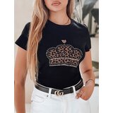 DStreet T-shirt damski z koroną BLINGESSO czarny | ePonuda.com