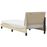  Krevet s madracem Hanko krem 90 x 200 cm od tkanine | shoptok.hr