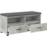  Klupa za hodnik s jastukom Betonsko Siva 100 x 38 x 46 cm | shoptok.hr