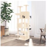  Penjalica za mačke sa stupovima za grebanje krem 180 cm | shoptok.hr