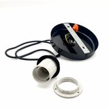  Visilica na sajli HARMA 1xE27/15W/230V, prečnik 30 cm, bela/crna | Eponuda.com