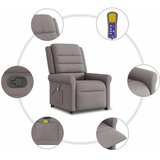  Masažni naslonjač od tkanine smeđesivi | shoptok.hr