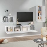  4-dijelni set TV ormarića bijeli od konstruiranog drva | shoptok.hr