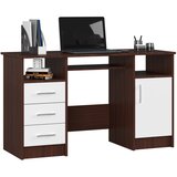 AKORD Ana Računalniška Miza, 3 Predali, Wenge/Bela, (5000333030) | Shoptok.si