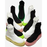Resti White-green women's flat-heeled boots Seritis - Footwear | ePonuda.com