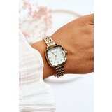 Kesi Fashion watch with white dial ERNEST Gold Cene
