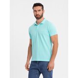 Ombre Cotton pique knit polo shirt - blue | shoptok.hr