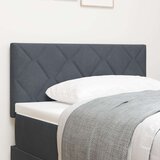 vidaXL Okrasna glava postelje z diamantnim blokovnim dizajnom temno siva 100 cm iz žameta | Shoptok.si