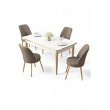 Hanah home Trpezarijski set, 5 dijelova, bež Cijene